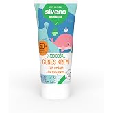 Siveno%100 Doğal Bebek G&uuml;neş Kremi Leke Karşıtı Antioksidan Nemlendirici Bitkisel Vegan UVA UVB SPF50+ 50 ml