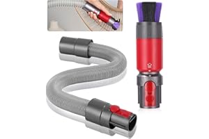 Toaren Rückstandsloser Staubpinsel Staubsauger,Staubsauger Zubehör,Kratzfreie Staubbürste für V15/V8/V10/V11/V12 mit Flexibler Schlauch,Effektiven Staubentfernung,Ersatz Zubehör