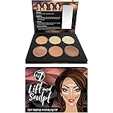 W7 Lift & Sculpt Kit Contouring - Palette per Correttore, Illuminante e Contouring - Istruzioni dettagliate incluse