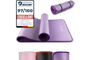 DH FitLife Yoga Mat 183 x 61 x 1 cm – Extra Thick, Non-Slip Exercise & Fitness Mat, Durable Gymnastics Mat for Pilates, Workout & Home Gym