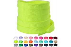 Olukssck - 2 Pares de Cordones Planos, Cordones duraderos de Repuesto de 10 mm de Calidad para Zapatos de Deporte, Zapatos de Ciudad