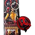 mohaa Deadpool Spinner Keychain – Rotating Metal Marvel Keyring | Superhero Collectible for Men, Boys, Brother, Boyfriend | Bike, Car, Scooty Key Holder | Unique Avengers Gift