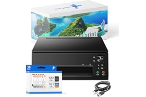 realprint Multipack bestehend aus Multifunktionsdrucker TS6350a (Scannen, Kopieren, drucken) inkl 10 Druckerpatronen kompatibel für TS6350a