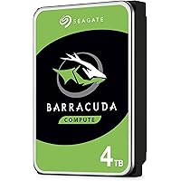Seagate BarraCuda 4 TB Internal Hard Drive HDD – 3.5 Inch SATA 6 Gb/s 5400 RPM 256 MB Cache for Computer Desktop PC Laptop (S