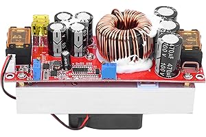 Bagima 15X8X6 1800w 40a DC Convertidor Boost Usb Step Up DC DC 10 60V a 12 97V 1500W 30A Voltaje Step Up Converter Boost CC CV Módulo de Fuente de Alimentación