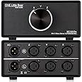 Nobsound 3-IN-1-OUT XLR Audio Switch, Balanced Audio Converter, 3-Way ...