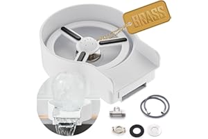 ZHIBAI Cup Washer Cup Rinser for Sink Stainless Steel, Upgraded 10 360° High Pressure Jets Glass Rinser, Bottle Rinser for Rinse the Rim, Kitchen Sink Accessories,White