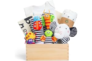 RODELNA Neugeborenen-Spielzeug für Babys, Baby Geschenk Mädchen, Junge, Babyspielzeug Handgelenk und Neugeborenen Geschenk, Kleinkind 0-6 Monate Babyspielzeug Geburt Geschenk