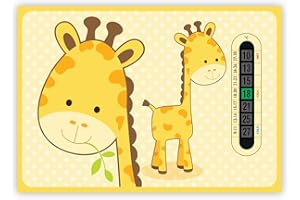 FUNKY MONKEY HOUSE A5 Giraffe Nursery and Baby Room Thermometer