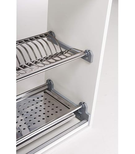 Scolapiatti In Metallo Con Vaschetta Raccogligocce: Elegante E Pratico, Per Una Cucina Sempre In Ordine!