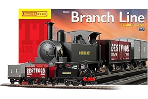 Hornby TT TT1005M Branchline Freight Train Set – Complete 1:120 Scale Model Railway Starter Kit with B4 Tank Engine, 2 Wagons, Oval Track & Controller, DCC Ready Model Train Sets for Tabletop Layouts