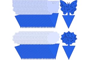 Santme 50 Pezzi Trappole Acchiappa Mosche, Trappola per Moscerini Mosca Dell'olivo Trappole Appiccicose Gialle per Olivo, Afidi, MosceriniFungini, Leafminers e Mosche Bianche Facile da Usare
