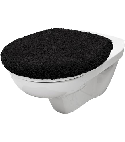 WC Deckelbezug Klodeckelbezug WC Bezug Toilettenbezug Gummizug grau Küche, Haushalt & Wohnen