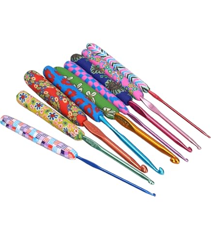 Mayboos Lot De 96 Crochets à Crochet, Kits De Fil à Tricoter Ergonomiques Avec étui De Rangement Et Accessoires, Kit D'aiguilles à Crochet Pour Débutants Et Amateurs De Crochet Expérimentés
