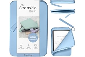 Strapsicle Embrague de Silicona para Kindle y lectores electrónicos, Bolsa Multiusos para teléfono, Cartera y Llaves, se Adapta a Kindles, Kobos, Nook, 6.8 Pulgadas, Paperwhite, iPad Mini 6,