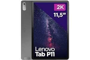Lenovo Tab P11 (2nd Gen) - Tablette Tactile 11.5'' 2K (MediaTek Helio G99, 8Coeurs, 4 Go de RAM, 128Go UFS, Android 12L, WiFi6E + Bluetooth) - Gris Foncé