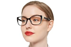 OCCI CHIARI Women's Modern Reading Glasses, Square Reading Glasses for Lady, Bling Decorated Glasses Women 1.0,1.5,2.0,2.5,3.0,3.5,4.0