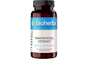 BIOHERBA R Wild Yams Kapseln – 100 Stück mit 330 mg und Vitamin B6 für den Energiestoffwechsel und die Regulierung der Hormontätigkeit von BIOHERBA PZN 17191317