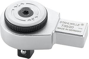 Stahlwille Grzechotka z napędem 735/20"735", srebrny/czarny, 1/2", 14 x 18 mm