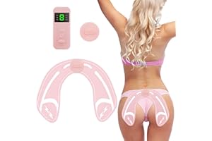 Hoquare EMS Buttocks Hip Trainer, Wireless ABS Abdominal Muscle Stimulator, Full Body Trainer with 8 Modes 10 Intensities, Electronic Trainer Device for Abdomen Waist Leg Arm Hip