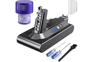 Rapthor V10 Akku, Ersatzakku für Dyson V10, 75,6Wh 25,2V SV12 Kompatibel mit V10 Absolute, V10 Animal, V10 Total Clean, V10 Cyclone-Serie Staubsauger (Nicht für V10 Digital Slim Fluffy)