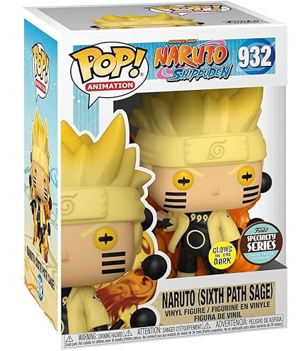 Funko Vinyl FUNKO POP! Anime: Naruto - Naruto Six Path Sage, 6.4 x