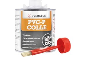 Everglue Colle de soudure pour bâche d'étang en PVC souple - Transparent - 200 ml - Idéal pour bâche de bassin, bâche de piscine, horticulture - Colle PVC pour l'extérieur