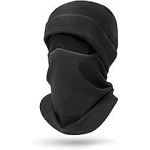 Cagoule Balaclava Hiver Homme Femme - Protection Visage, Oreilles, Cou - Pour Ski, Moto, Randonnée - Noir