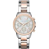 Armani Exchange Stainless Steel Analog Silver Dial Wome...