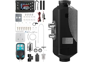 1inchome Dieselheizung, Standheizung Diesel, 12V Lufterhitzer, 2KW/5KW/8KW Air Diesel Heizung mit Schalldämpfer, LCD Schalter u. Fernbedienung für Auto RV Boote LKW KFZ PKW Wohnmobil
