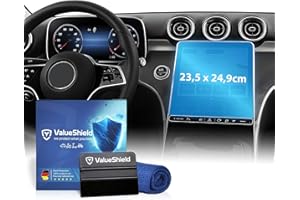 ValueShield Anti-Fingerabdruck Displayschutzfolie Matt passend für Mercedes C-Klasse W206/S206 2021-2027: 11,9" Tacho, Radio, Multimedia, Navi, Bildschirm, Infotainment Touchscreen Entspiegelung