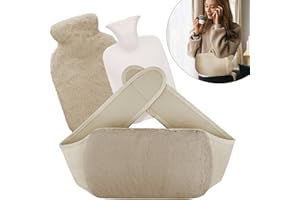 ‎STARVORTEX Starvortex Wärmflasche Gürtel mit Bezug, Bequem 1l Plüsch, Praktisch Wärmflasche zum Umbinden Kuschelig Flauschige Klein Kinderfür Rücken Knie