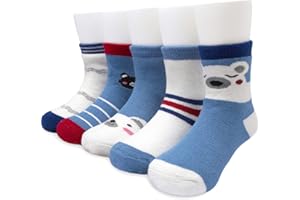 Adorel Calzini Invernali in Spugna Bambino Confezione da 5