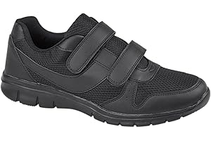 MBN Mens Trainers Slip On Wide Fit Touch Fasten Gym Sports Running Sneakers Mens Shoes