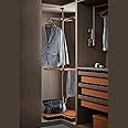 EUROCLIQ Rotating Cloth Basket 360° Rotating Coat Rack, Wardrobe Corner Trouser Rack Clothes Rack, Rotating corner hanger for closet, 360 degree rotating hanger multifunctional wardrobe,