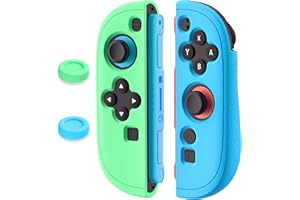FANPL Silicone Case for Nintendo Switch 2 Joycon Controller, Protective Cover for Joycons 2 Soft Shell, Comfortable Ergonomic & Easy Installation - Thickened Version (Blue-Green)
