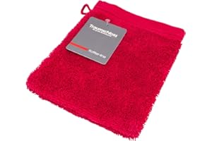 Traumschloss Waschandschuh »Frottier-Line« 100% Baumwolle | flauschig weich | Bordeaux | 16x21cm