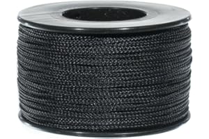 PARACORD PLANET Cordon Nano 0.75mm X 300ft (Noir)