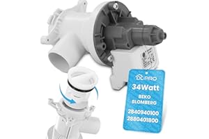DL-pro Ablaufpumpe für Beko Blomberg Arcelik 2840940100 2880401800 HANYU Magnetpumpe 34W mit Pumpenkopf und Sieb Entleerungspumpe für Waschmaschine Abwasserpumpe Laugenpumpe