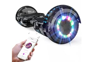 RCB Hoverboards 6,5 Zoll für Kinder und Jugendliche, Hoverboards Segway mit LED Licht und Bluetooth, Hoverboards mit Leistungsstarkem Motor Kinder
