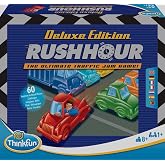 ThinkFun - Rush Hour Deluxe | Logic Game with 60 Challenges, +8 Years Old | Release the red car from the traffic jam by overc