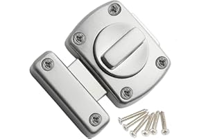 YOUTU Tür-Zusatzschloss, Türriegel, Badezimmer Latch Edelstahl Drehriegel Riegelschloss Schrank Tür Riegel Bolzenriegel Torriegel klein Diebstahlschutz Lock, Anwendbar Auf Verschiedene Türen