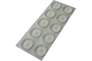 SUNDEER Rubber Feet for Glass, Furniture, Fused Stained Glass, Grip - Non Slip Grippers - Clear Self Adhesive Bumper Stops (10)