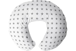 Niimo Almohada Embarazada - Cojín Lactancia Multifuncional, Cojin Lactancia Bebe con Funda 100% de algodón, Almohada de Lactancia Lavable, Material Fresco y Transpirable, Funda Extraíble