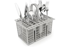 VFANDV Cesta Universal Cubiertos para Lavavajillas, Cesta para Lavavajillas, Asa Desmontable con Bosch Siemens Neff, AEG Gorenje Privileg 20.7 x 16.1 x 12
