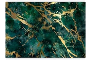 murando - Carta da Parati Adesiva Pietra 343x256 cm Fotomurali Adesivi Murali Rivestimento Parete Moderna per Pareti Adesiva Muro Decorativo Fotomurale Marmo Astratto 3D verde