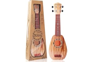YOLOPLUS+ 43,4 cm (17 Zoll) Kinder Ukulele Gitarre Spielzeug 4 Saiten Mini Kinder Musikinstrumente Lernspielzeug Lernspielzeug