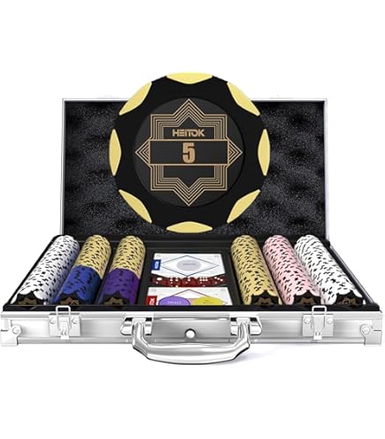 Roxley Iron Clays 200 Poker Chips Game, 200 żetonów do