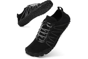 Bigzagger Barfuss Schuhe Damen Herren Sommer Barfußschuhe Damen Schnell Trocknend Badeschuhe mit Breite Zehenbox und Zero-Drop Sohle Unisex Barfussschuhe Traillaufschuhe Fitnessschuhe