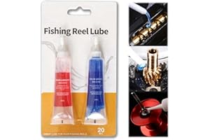 HAIYOX 2Pcs Fishing Reel Grease And Oil Kit,Fishing Reel Oil Tool Set,Fishing Reel Grease,Grease Kit,Lubricating Oil Tools,Lubricating Oil Grease Set,Bearing Grease Kit,Oil For Fishing Reels Kit